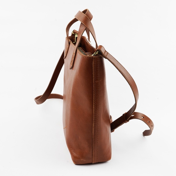 Madewell Tan Leather Tote Bag - Picture 6 of 7